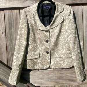 Evan Picone Women's Cream Blazer / Jacket Size 6